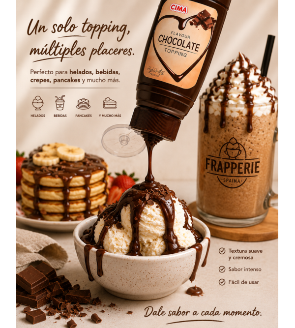 Topping Crema de Chocolate 900gr