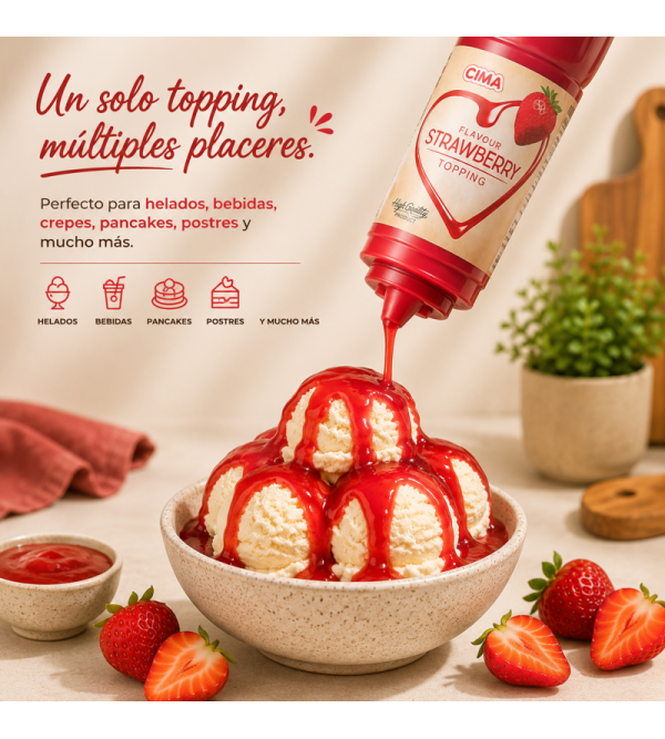Topping de Fresa 900gr