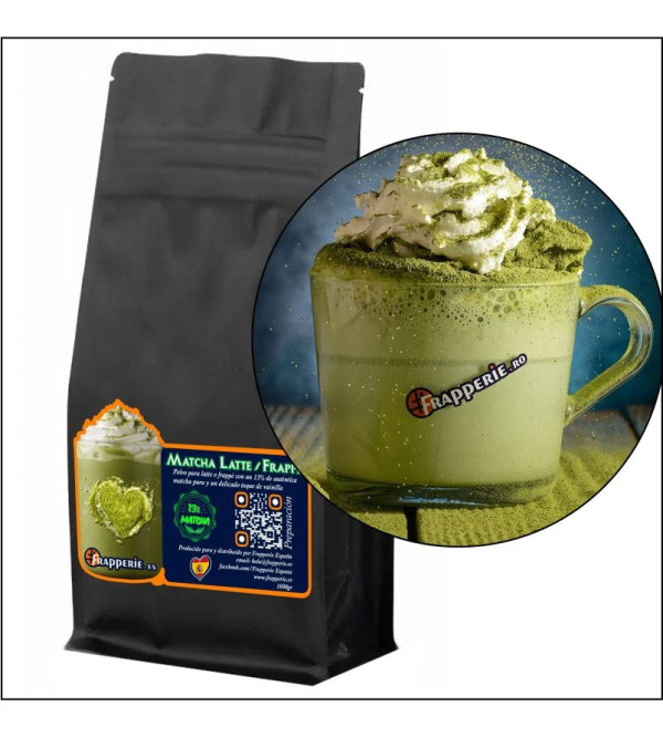 Polvo Matcha Latte / Frappé 1kg 13 % Matcha