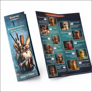 Menú de Bebidas para Cafeterías – Frappe, Milk...