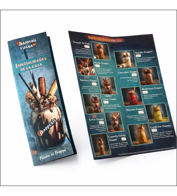 Menú de Bebidas para Cafeterías – Frappe, Milkshake y Bebidas Especiales