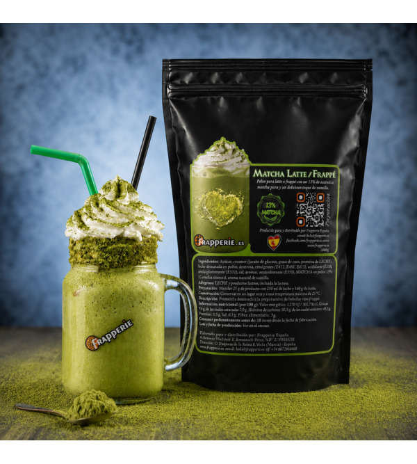 Polvo Matcha Latte / Frappé 1kg 13 % Matcha